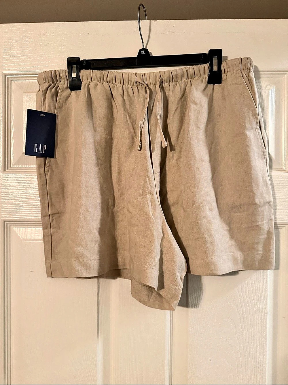 Gap Linen Pull On Short Linen Shorts in Beige Large